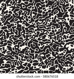 Retro Grungy Noise Texture. Abstract Geometric Background Design. Vector Seamless Black and White Pattern.