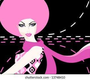 Retro hair