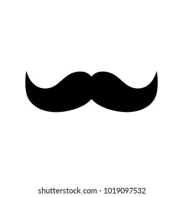 Retro hair mustache. Hipster. Photo props Vector illustration