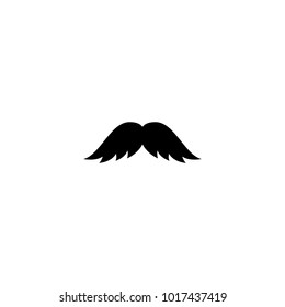 Retro hair mustache. Hipster. Vector illustration