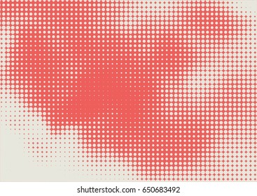 Retro Halftone Background Colored Vintage Vector