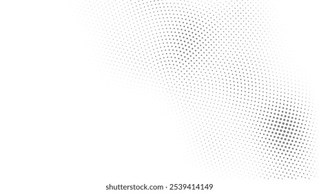 Retro Halftone Design with Radiant Burst in Minimalist Black and White Dot Pattern Vector for Product, Marketing, and Cover Use