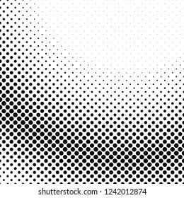 Retro halftone dot pattern background - vector illustration from circles