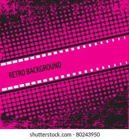 retro halftone dots grunge background