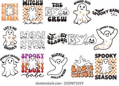 Retro Halloween EPS Craft Bundle