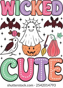 retro halloween png  sublimation design