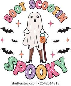 retro halloween png  sublimation design