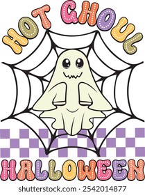 retro halloween png  sublimation design
