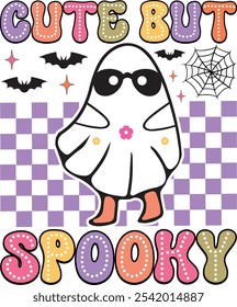 retro halloween png  sublimation design