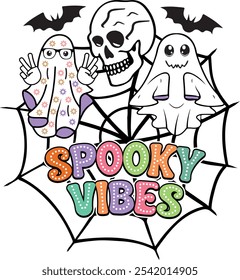 retro halloween png  sublimation design