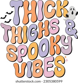 Retro Halloween Quotes Design Vol-2