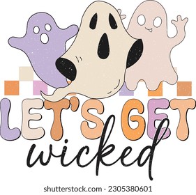 Retro Halloween Quotes Design Vol-2