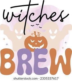 Diseño de vectores de citas de Halloween retro