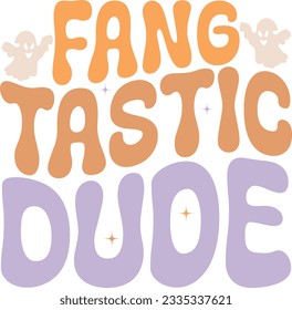 Retro Halloween Quotes Vector Design