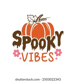 Retro Halloween Spooky Vibes Design