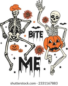 Retro Halloween Sublimation Design Bundle
