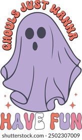 Retro Halloween Sublimation Design Typography