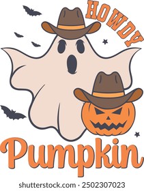Retro Halloween Sublimation Design Typography