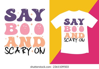 Retro Halloween SVG T-Shirt Design
