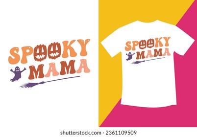 Retro Halloween SVG T-Shirt Design
