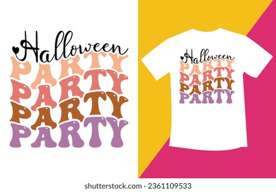 Retro Halloween SVG T-Shirt Design
