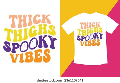 Retro Halloween SVG T-Shirt Design

