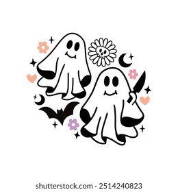 Retro Halloween T Shirt Design And Crafts