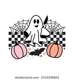 Retro Halloween T Shirt Design And Crafts