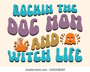 Retro halloween t-shirt design vector file