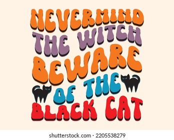 Retro halloween t-shirt design vector file