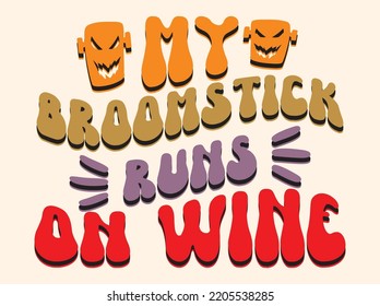 Retro halloween t-shirt design vector file