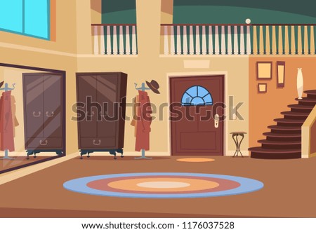 Similar – Image, Stock Photo Staircase Entrance