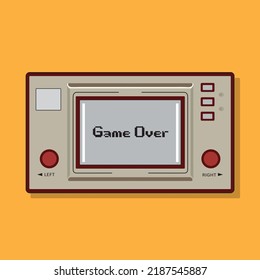 Retro, hand-held video game from the 80s.