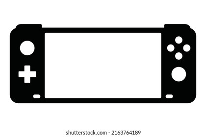 Retro Handheld Video Game Gaming Console Flat Vector Icon For Apps And Websites