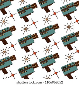 retro handy camera pattern