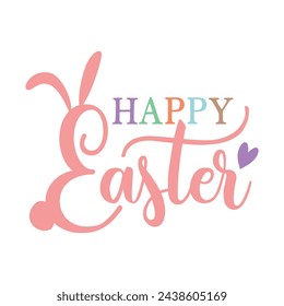 Retro Happy Easter T Shirt Design