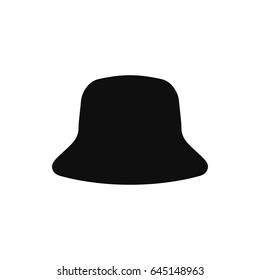 Retro hats silhouette. Top hat isolated on white. Vector illustration eps10