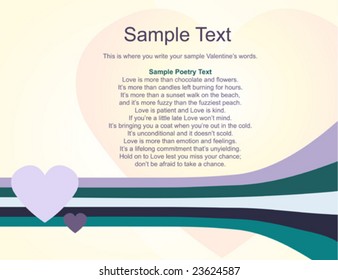 Retro Heart Background Horizontal