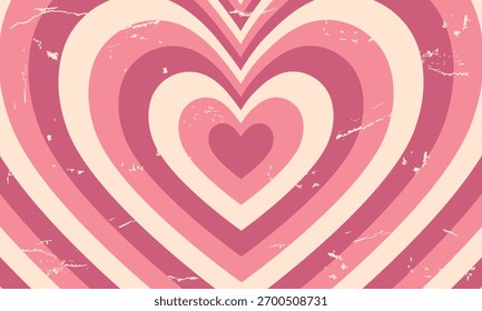 Retro heart background. Valentine's Day background. Vector illustration