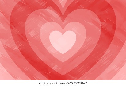 Retro Heart shaped Tunnel Background
