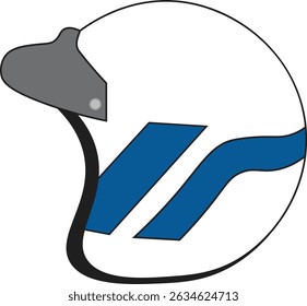 retro helmet half face design vector