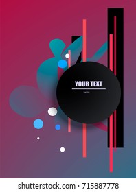 Retro with high-tech elephants.texture.Vector of abstract geometric pattern.Circle on background of abstract background. your text here. EPS10