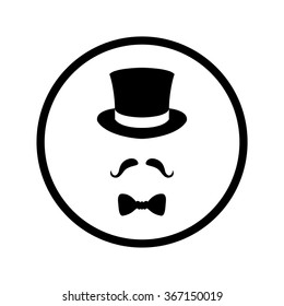 Retro Hipster Gentlemen. Vintage Fashion