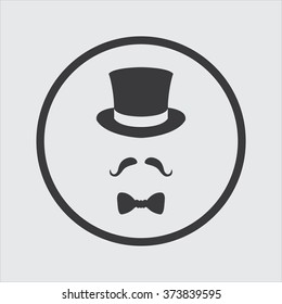 Retro Hipster Gentlemen. Vintage Fashion