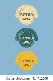 retro hipster graphic