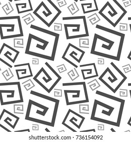 Retro and hipster memphis geometric line shapes seamless patterns 