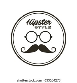 retro hipster style element icon