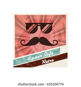 retro hipster style element icon