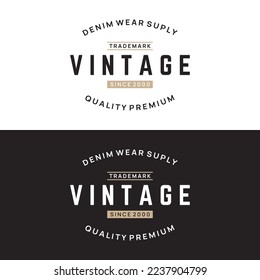 Retro hipster typography element for clothes shop, cafe, beer shop, restaurant, business, label, poster, vintage brand.