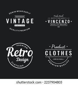 Retro hipster typography element for clothes shop, cafe, beer shop, restaurant, business, label, poster, vintage brand.
